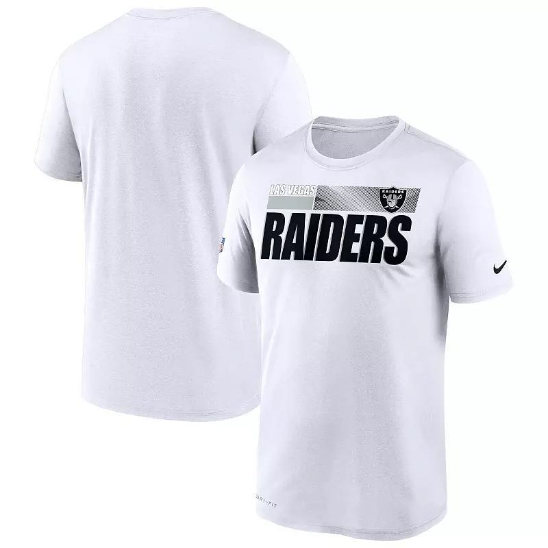 Mens Nike White Las Vegas Raiders Impact Legend Performance T-Shirt Product Image