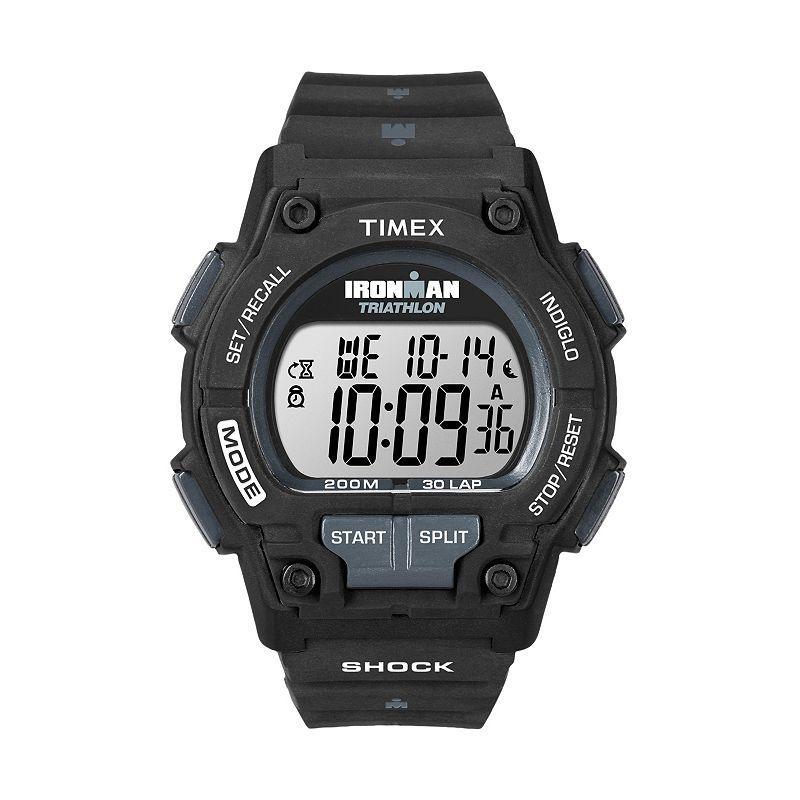 Timex Mens Ironman 30-Lap Digital Watch - T5K1969J, Black Product Image