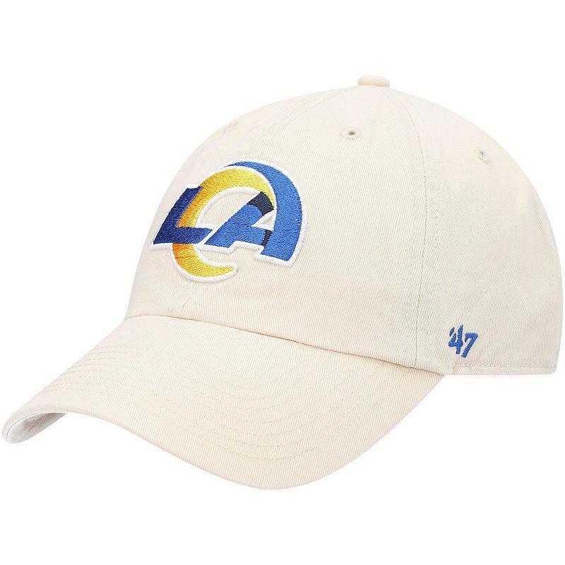 Men's '47 Bone Los Angeles Rams Secondary Clean Up Adjustable Hat Product Image