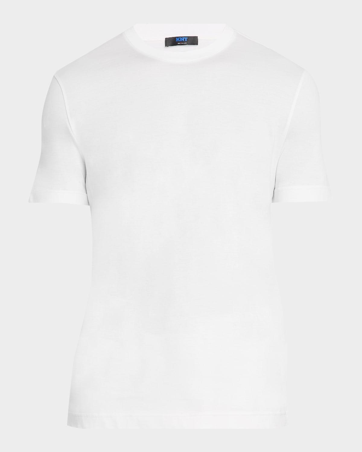 Men's Solid Cotton Crewneck T-Shirt Product Image