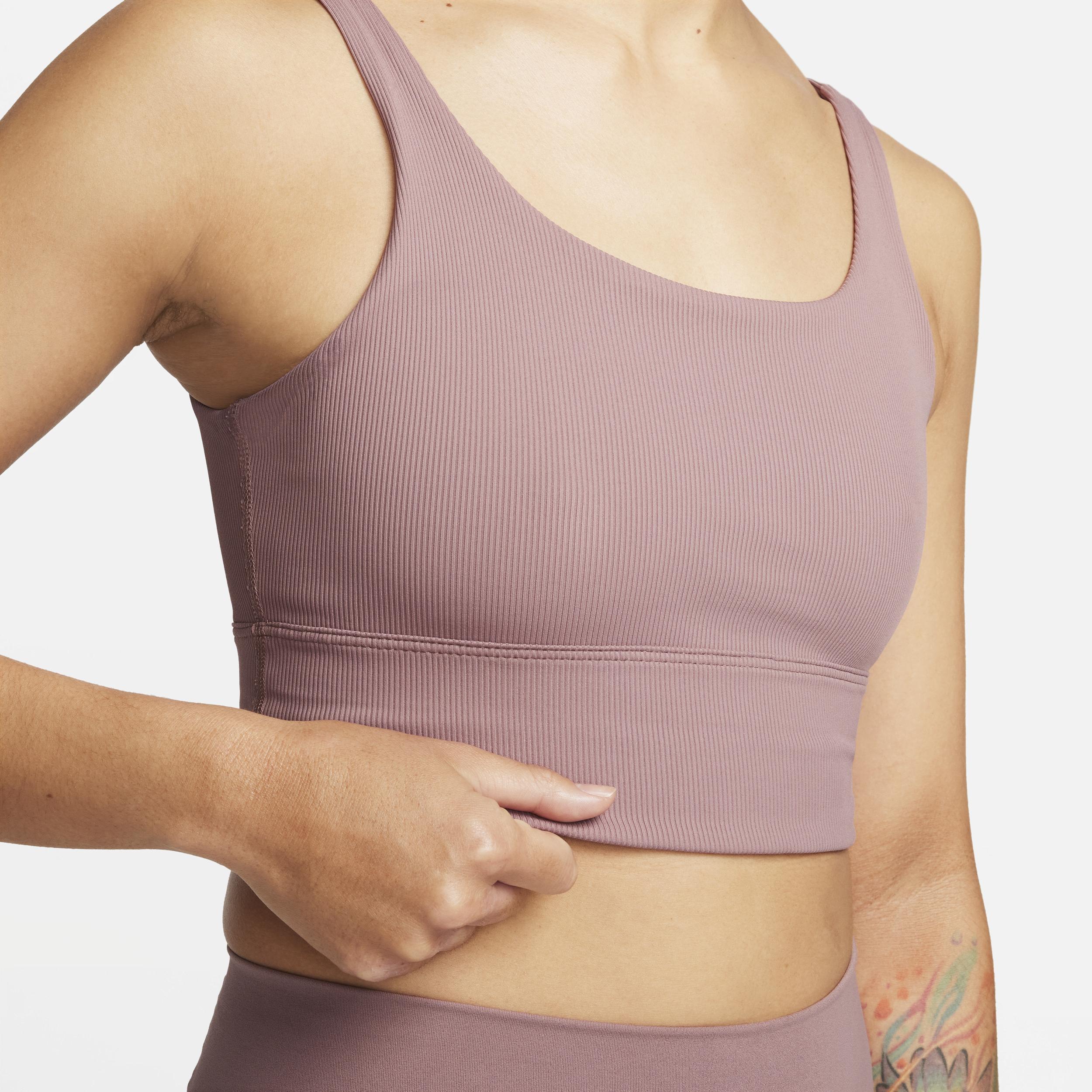 Nike Women's Zenvy Rib Light-Support Non-Padded Longline Sports Bra Product Image