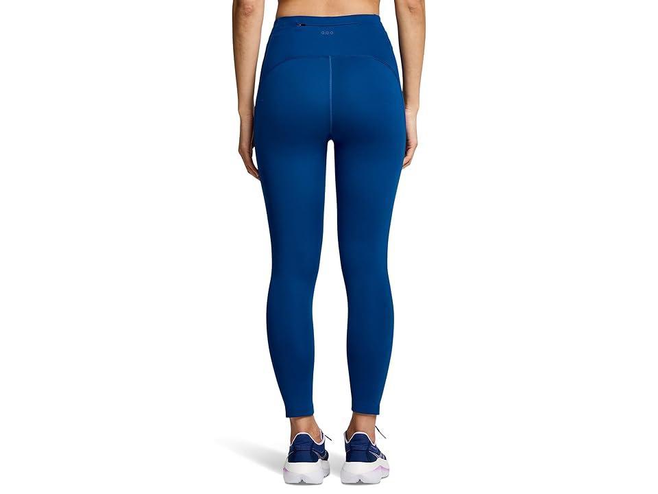 Saucony Fortify Crop Tights (Indigo) Women's Clothing Product Image