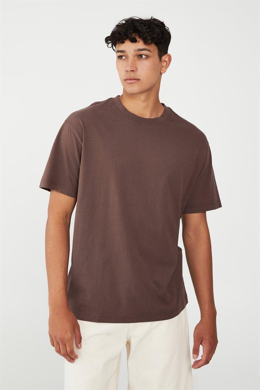 Cotton On Men - Organic Loose Fit T-Shirt - Washed chocolate product image