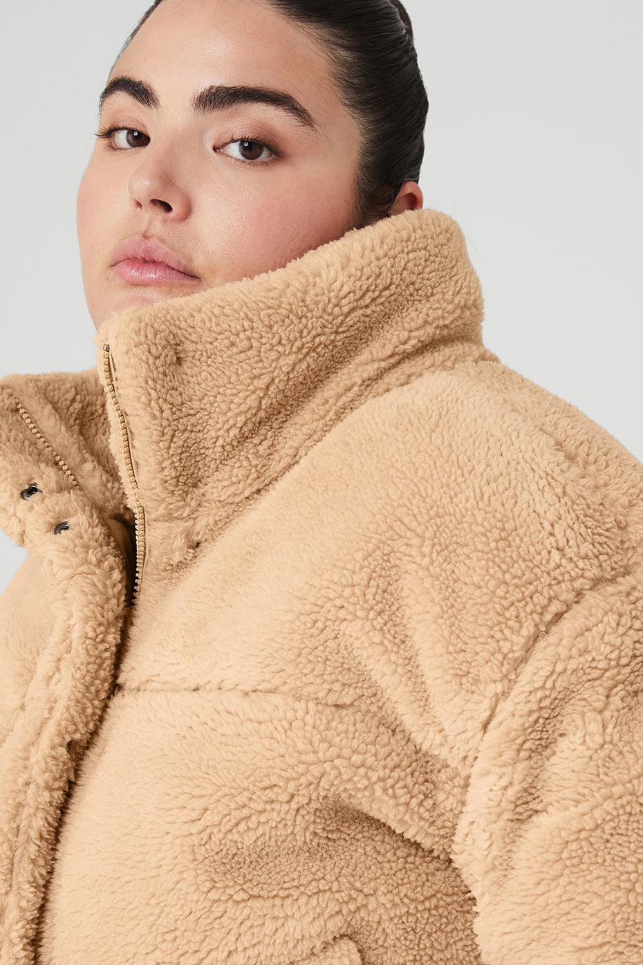 Sherpa Snow Angel Puffer - Camel Female Product Image