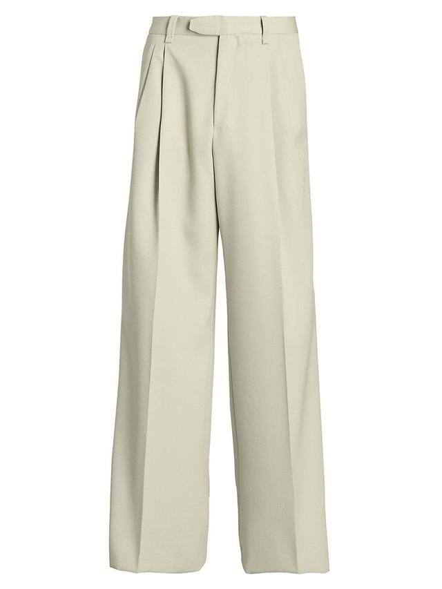 Mens Wool Wide-Leg Pants Product Image