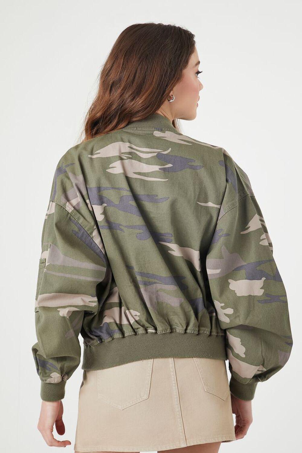 Camo Print Bomber Jacket | Forever 21 Product Image