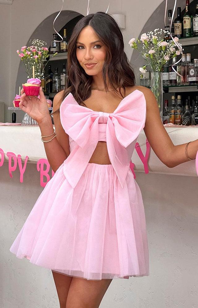 Sweethearts Pink Mini Dress Product Image