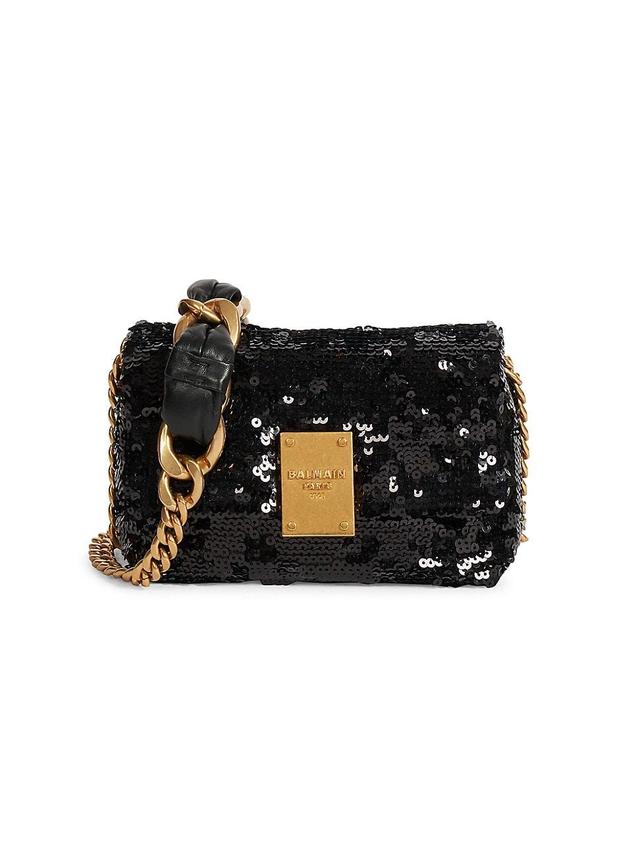 Womens Mini 1945 Sequined Crossbody Bag Product Image