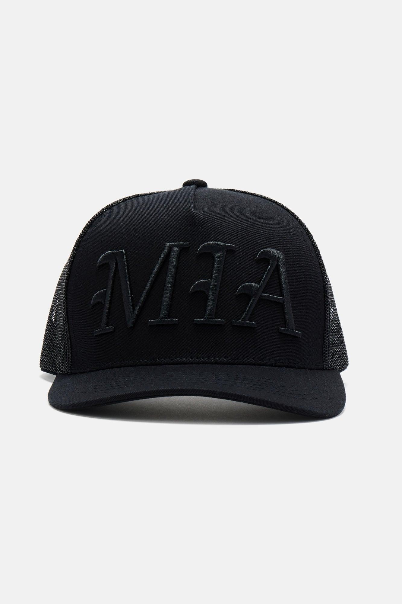 Miami Twill Trucker Hat - Black/Black Product Image