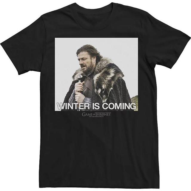 Mens Game Of Thrones Ned Stark Winter Is Coming Meme Tee Product Image