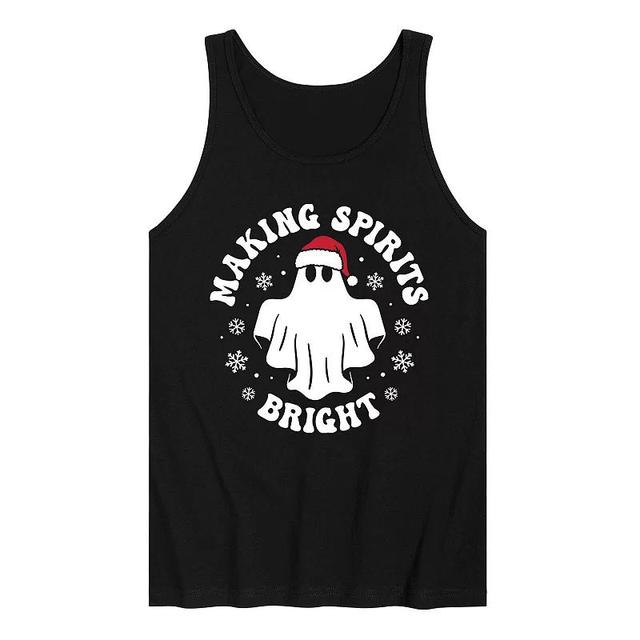 Mens Making Spirits Bright Tank Top Top Product Image