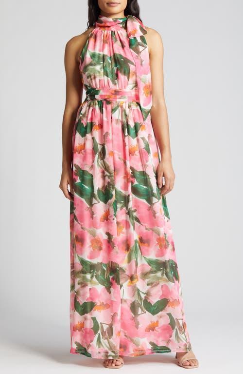 Anne Klein Floral Sleeveless Maxi Dress Product Image