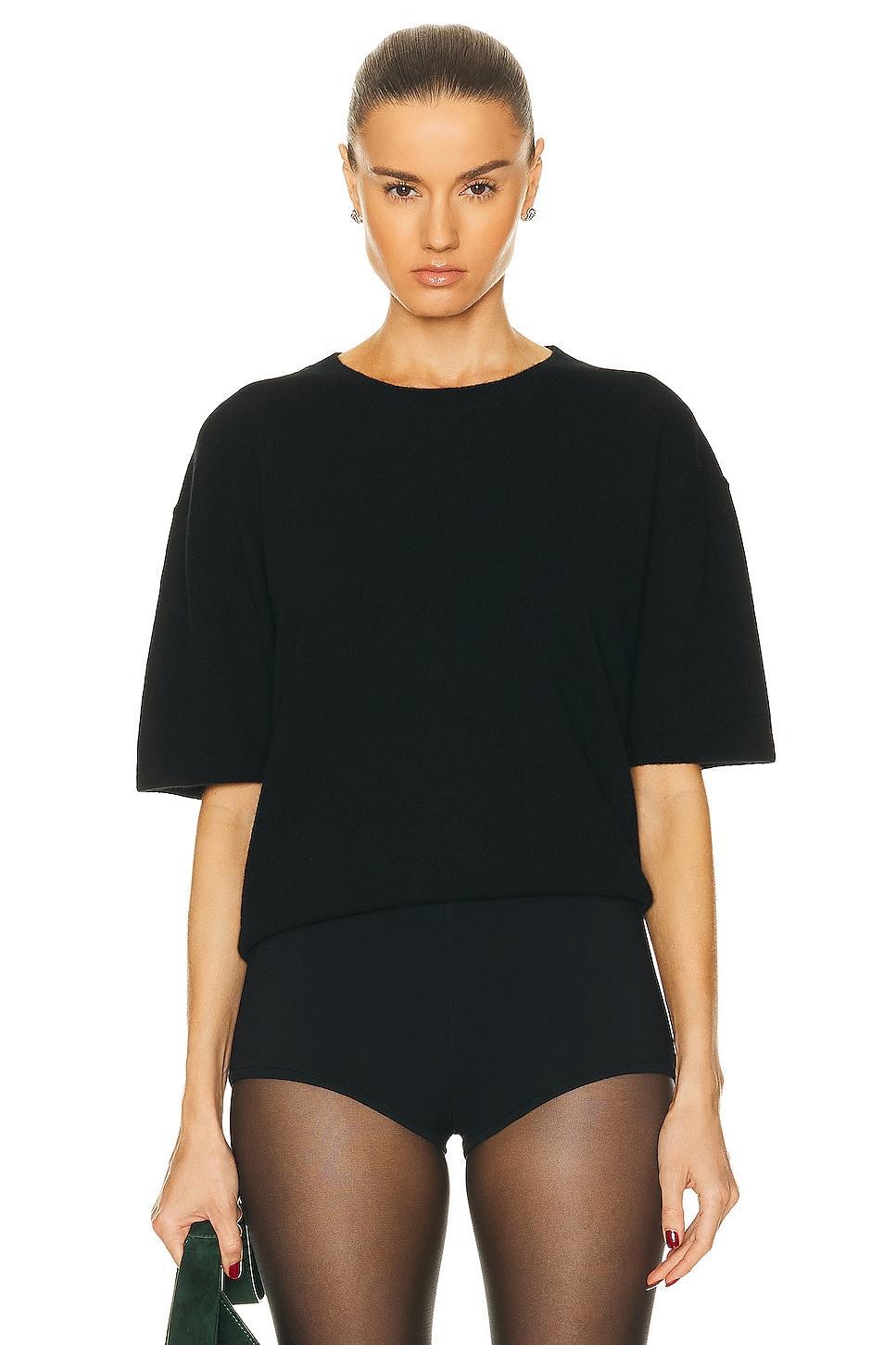 SABLYN Miler Cashmere Top in Black - Black. Size XS (also in L, M). Product Image