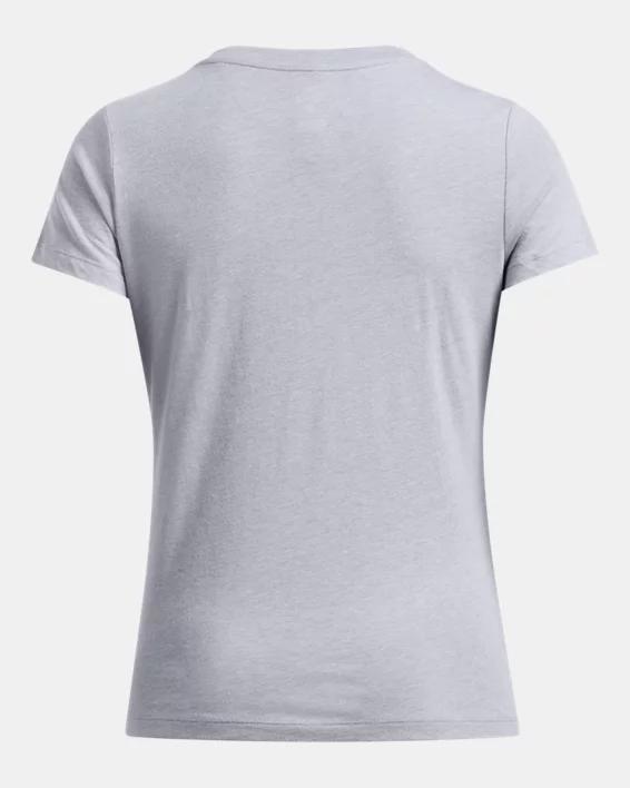 Women's UA Performance Cotton Collegiate V-Neck T-Shirt Product Image