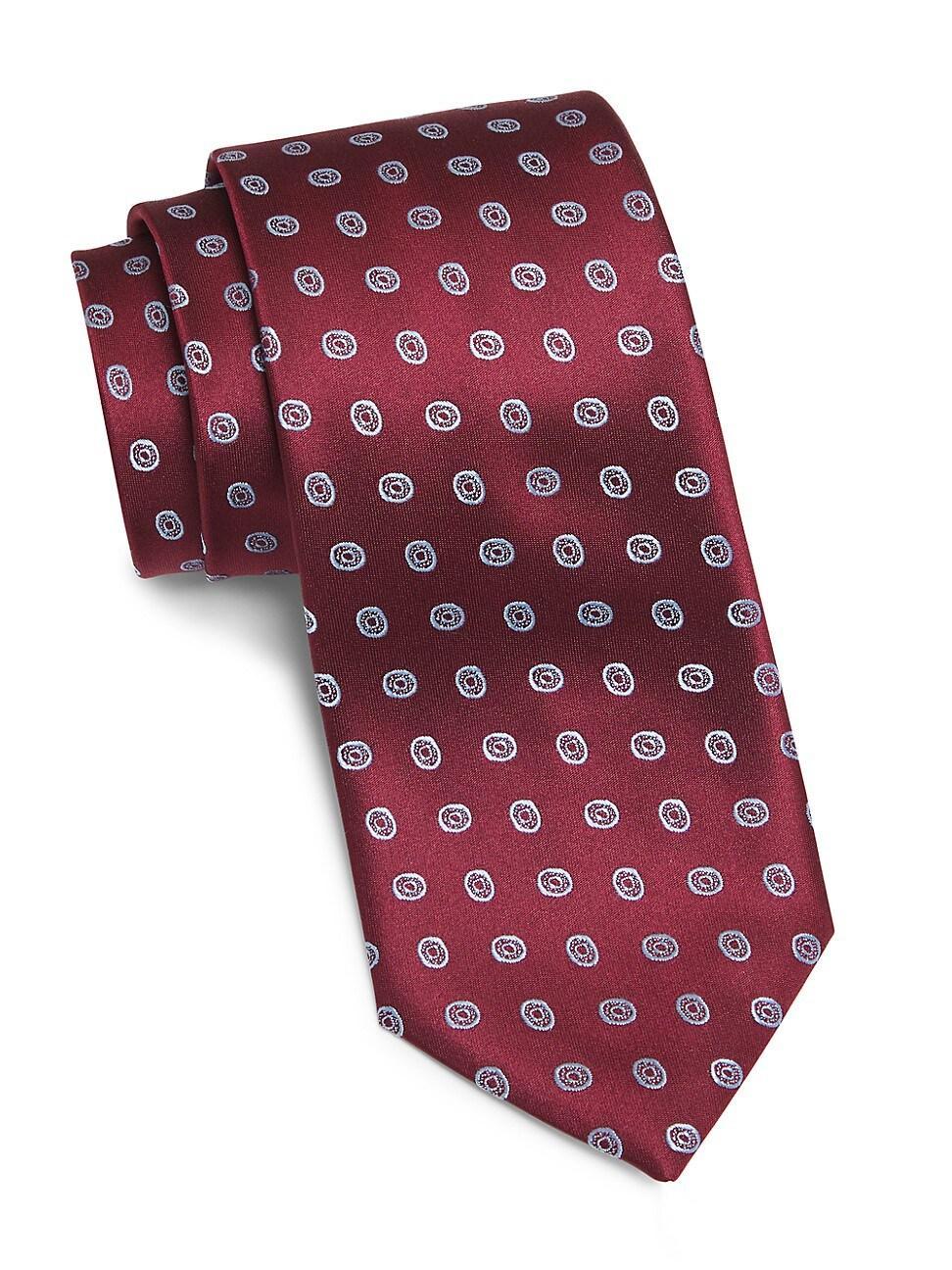 Mens Geometric Silk Tie Product Image