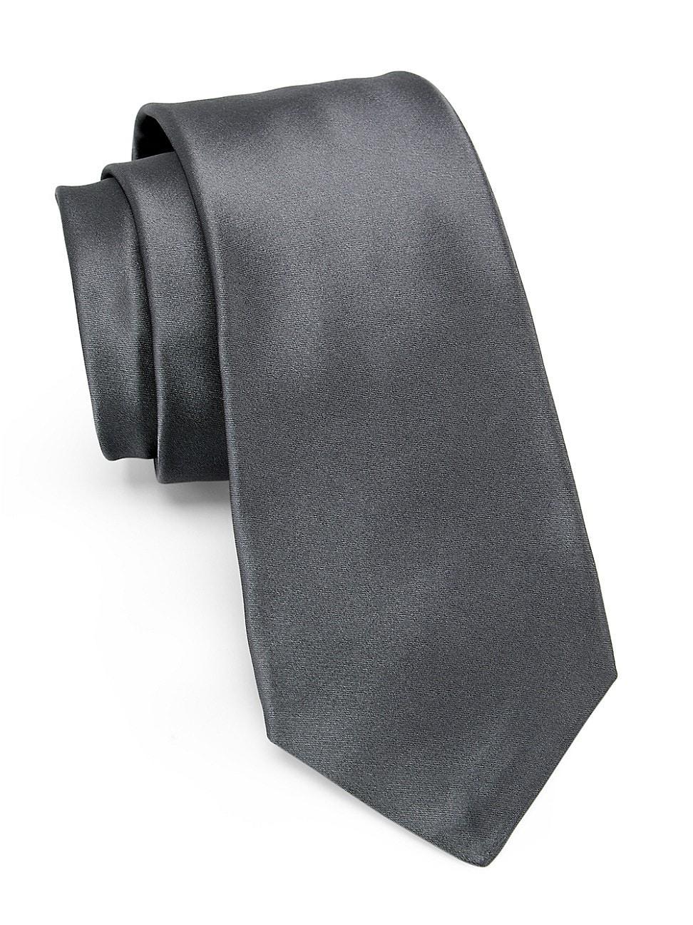 Mens Solid Silk Tie Product Image