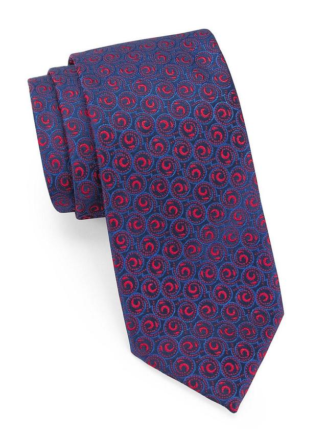 Mens Neat Swirl Bean Silk Tie Product Image