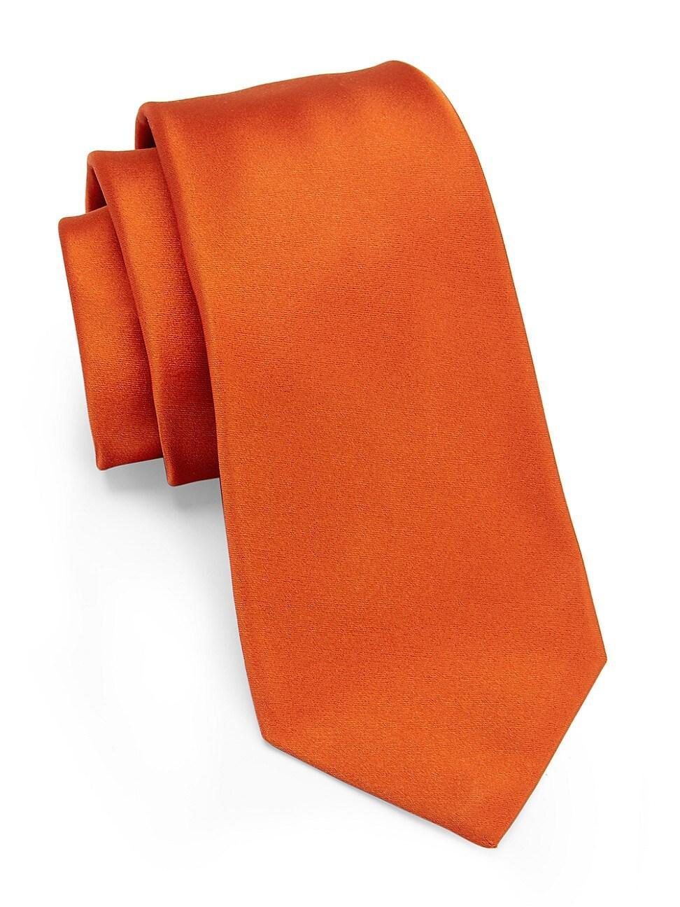 Mens Solid Silk Tie Product Image