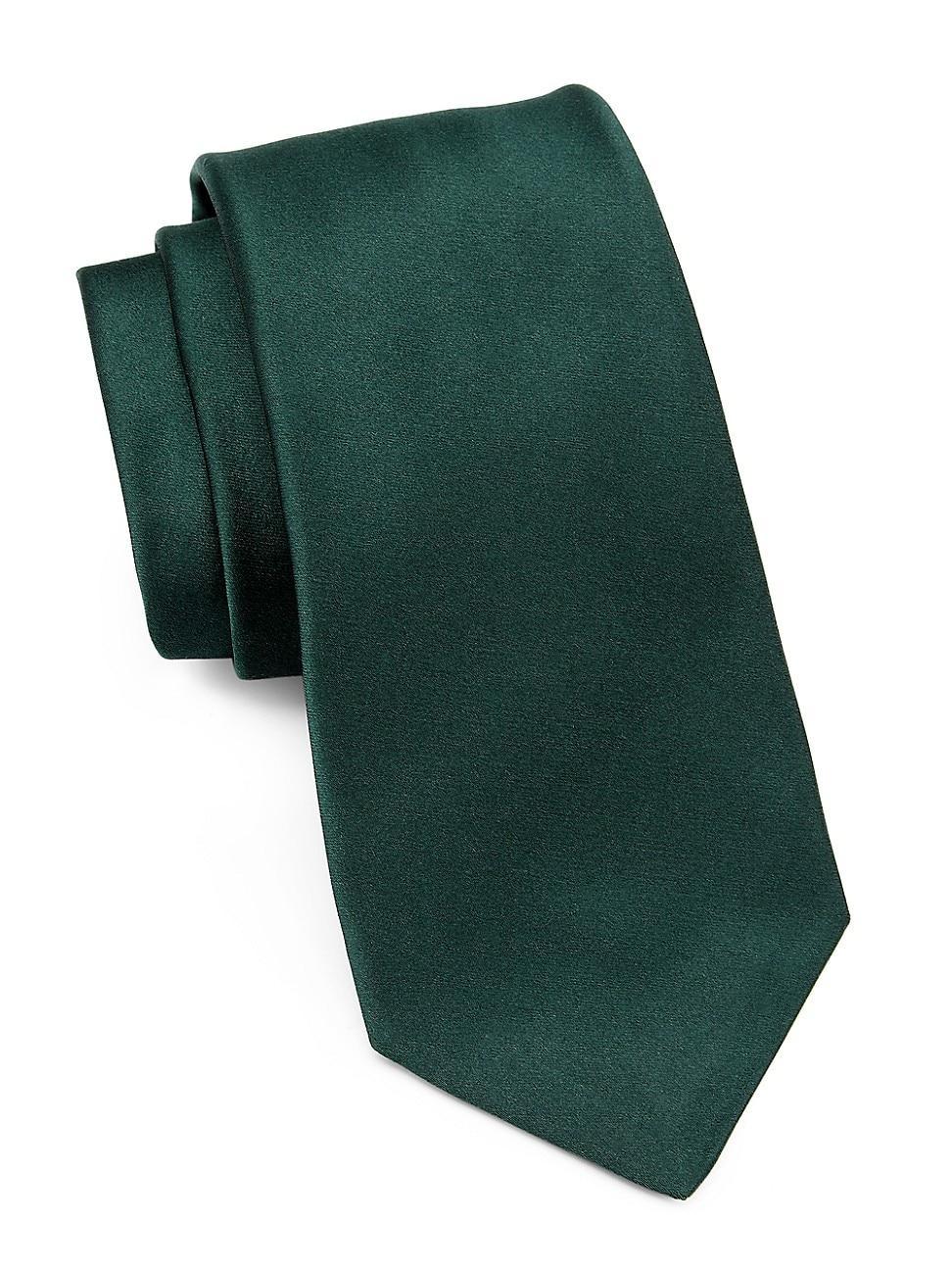 Mens Solid Silk Tie Product Image