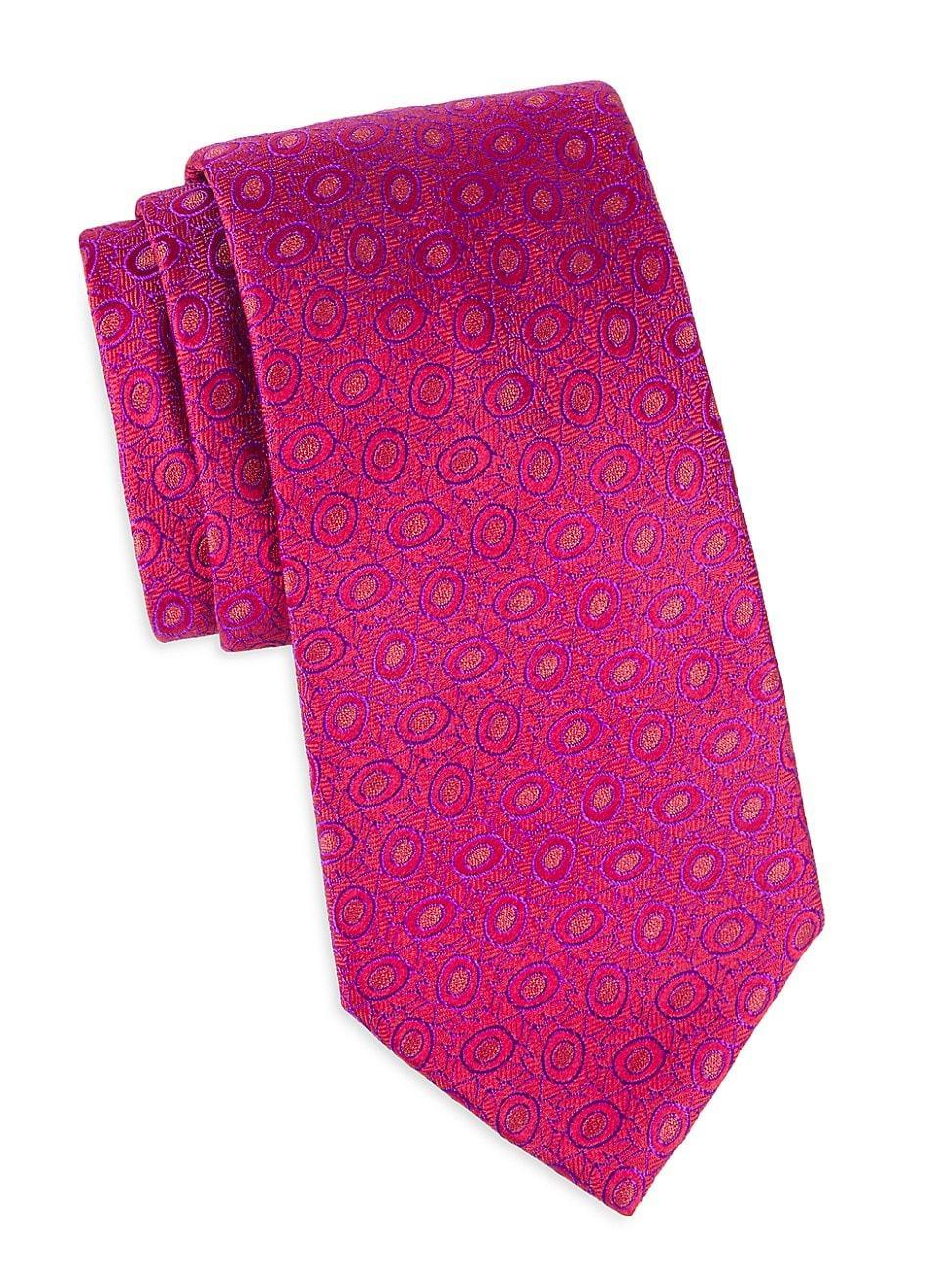 Mens Open Bean Silk Jacquard Tie Product Image