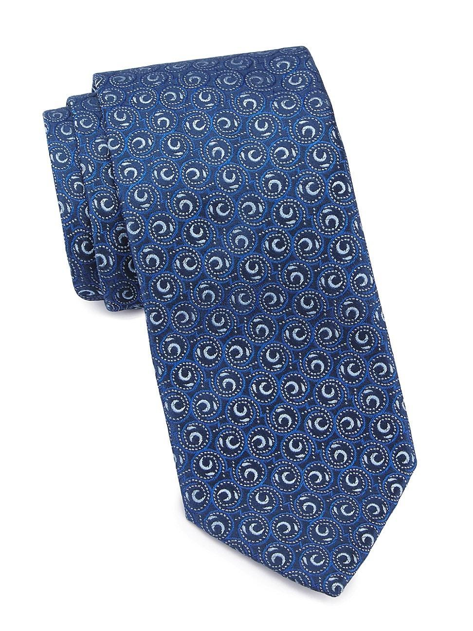 Mens Neat Swirl Bean Silk Tie Product Image