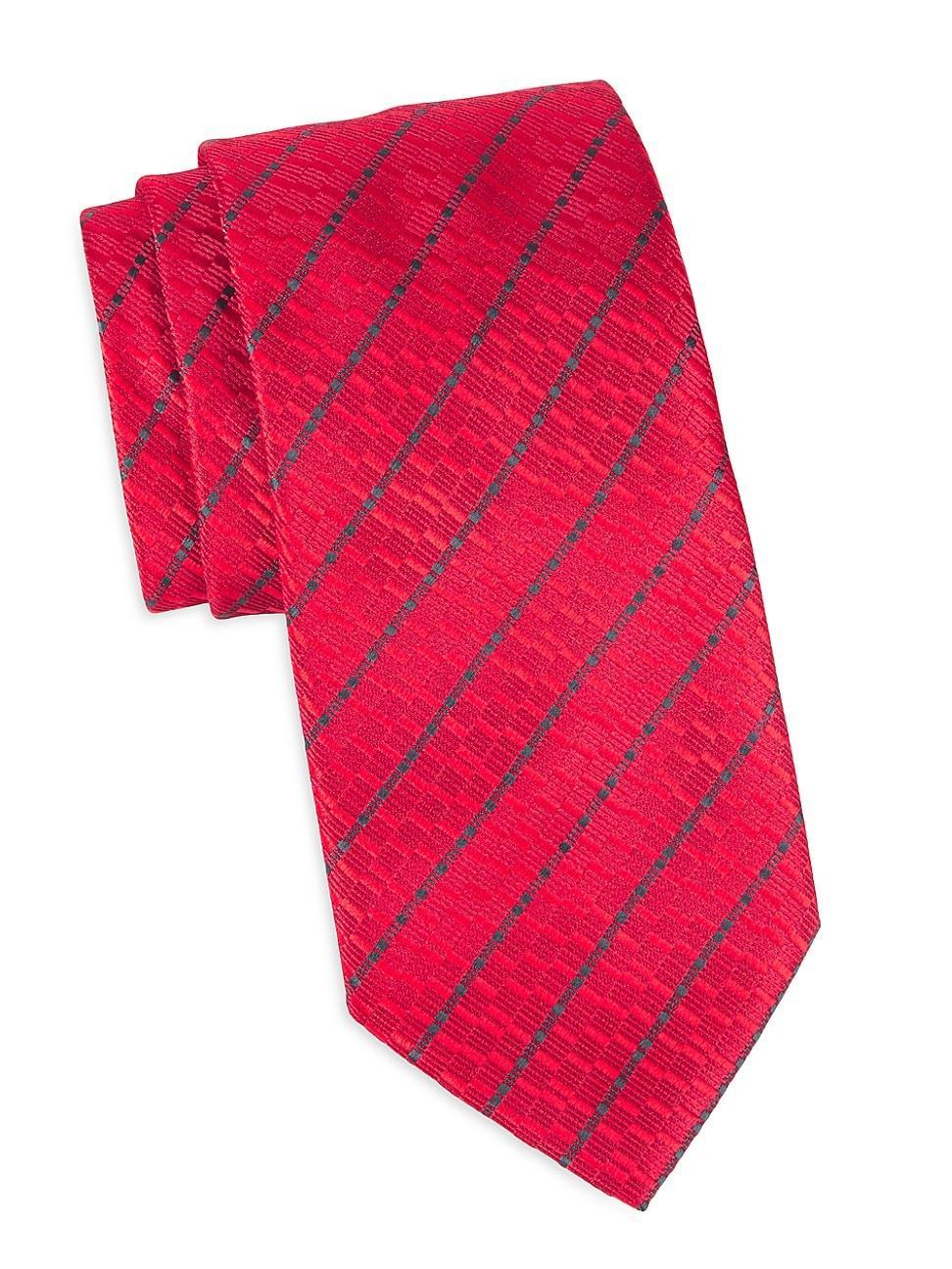 Mens Stripe Bold Silk Jacquard Tie Product Image