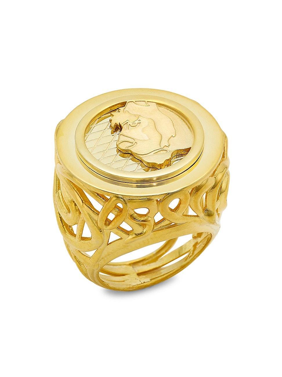 Womens Lioness 14K-Gold-Plated Cocktail Ring Product Image