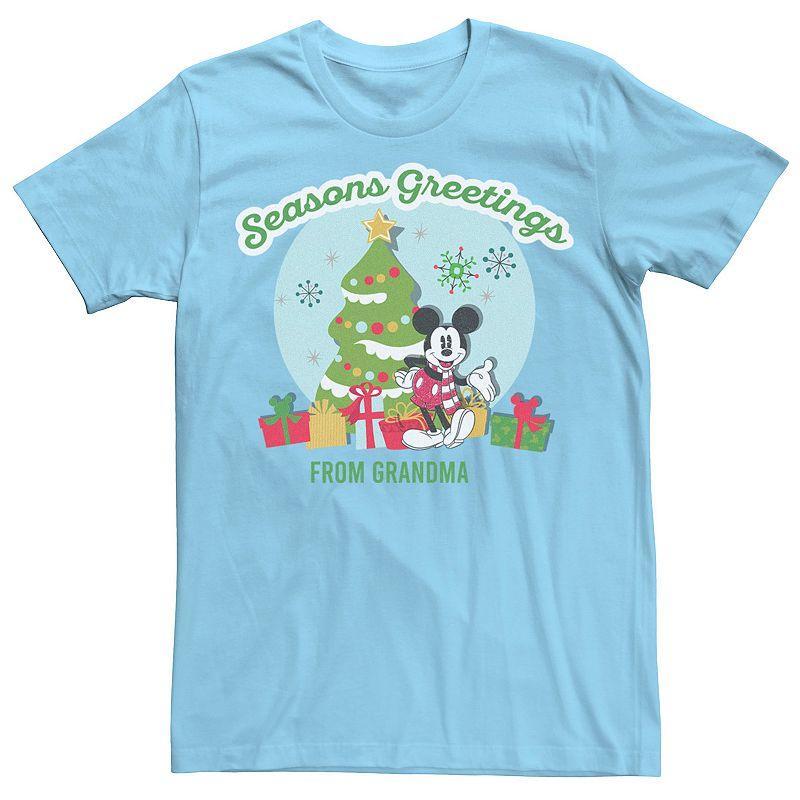 Disneys Mickey And Friends Mens Christmas Greetings From Grandma Tee Product Image