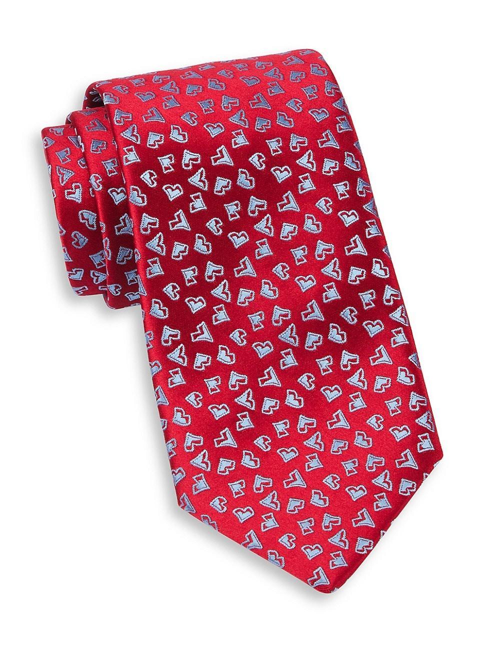 Mens Neat V Silk Tie Product Image