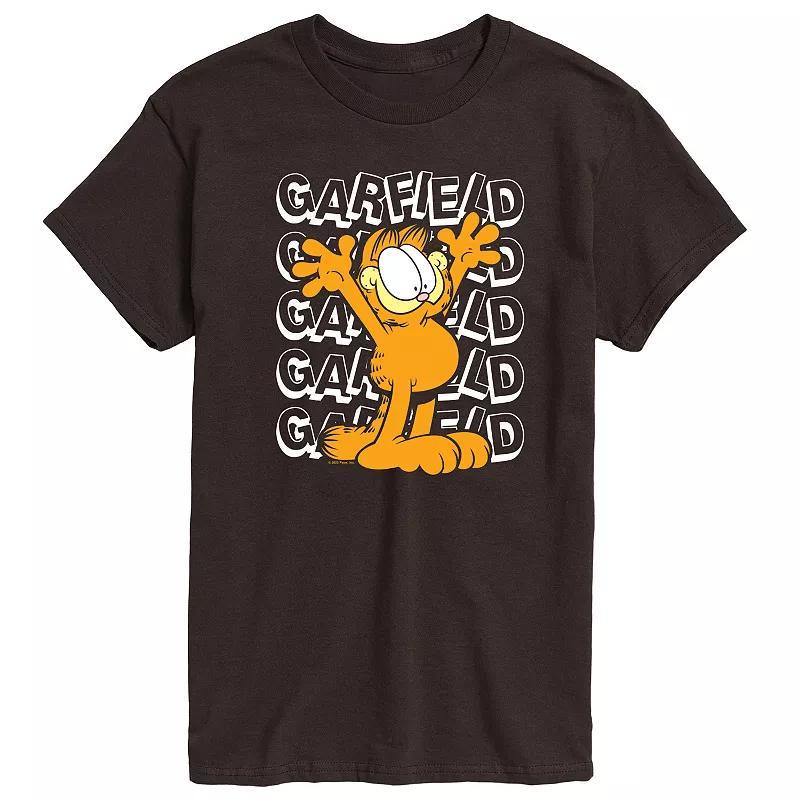 Mens Garfield Repeated Graphic Tee Product Image