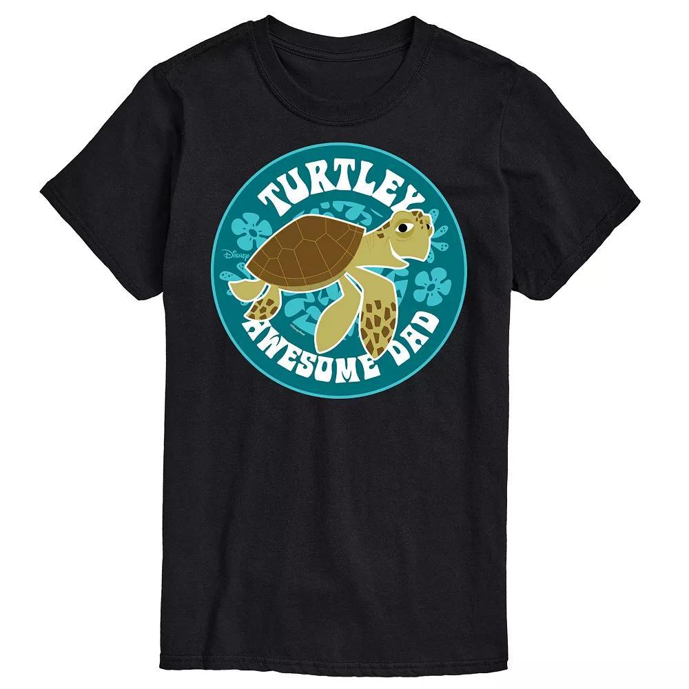 Disney / Pixars Finding Nemo Big & Tall Turtley Awesome Dad Graphic Tee, Mens Product Image