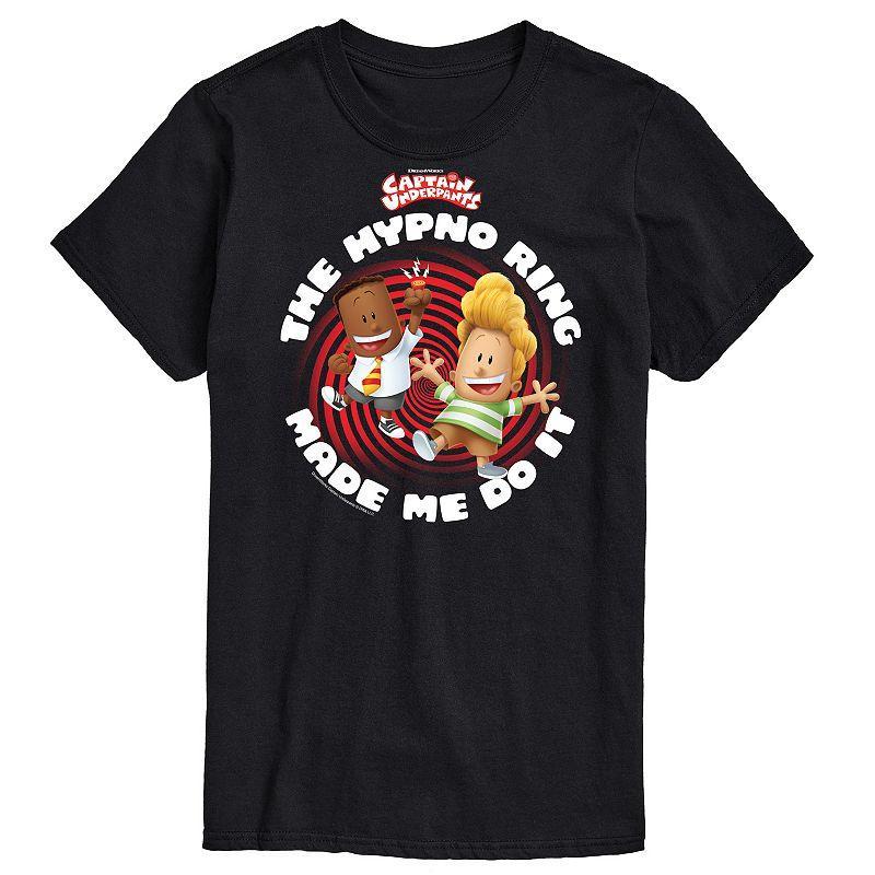 Big & Tall Captain Underpants Hypno Ring Graphic Tee, Mens Product Image