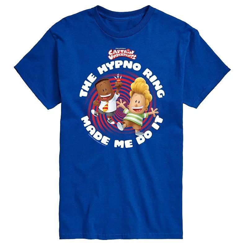 Mens Captain Underpants Hypno Ring Graphic Tee Product Image