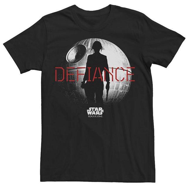 Mens Star Wars Rogue One Jyn Erso Silhouette Defiance Graphic Tee Product Image