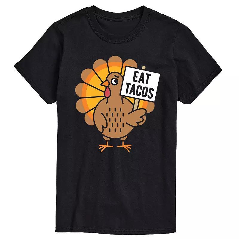 Mens Eat Tacos Turkey Graphic Tee Product Image