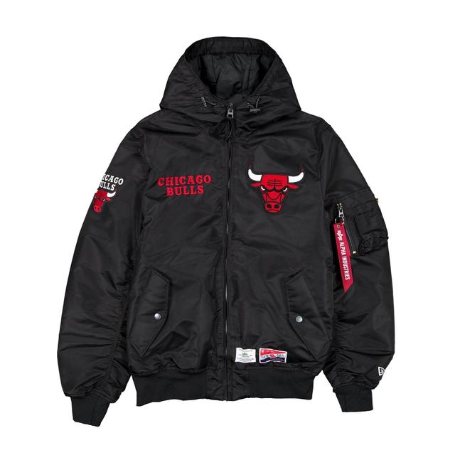 Alpha Industries x Chicago Bulls L-2B Hooded Bomber Jacket Male Product Image