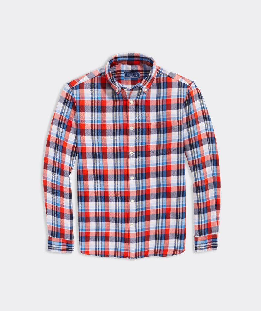 Cotton Twill Plaid Shirt Product Image