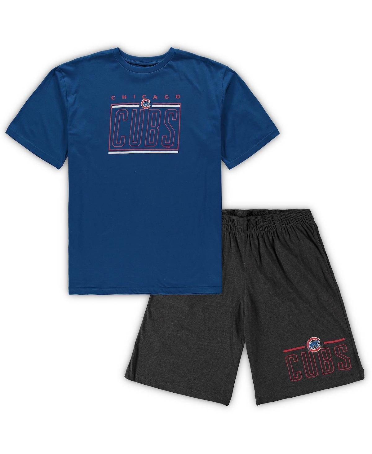 Mens Concepts Sport Royal Chicago Cubs Big and Tall T-shirt and Shorts Sleep Set - Royal Product Image