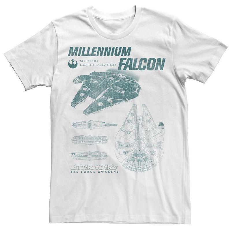 Mens Star Wars Millennium Falcon Profile Tee Product Image