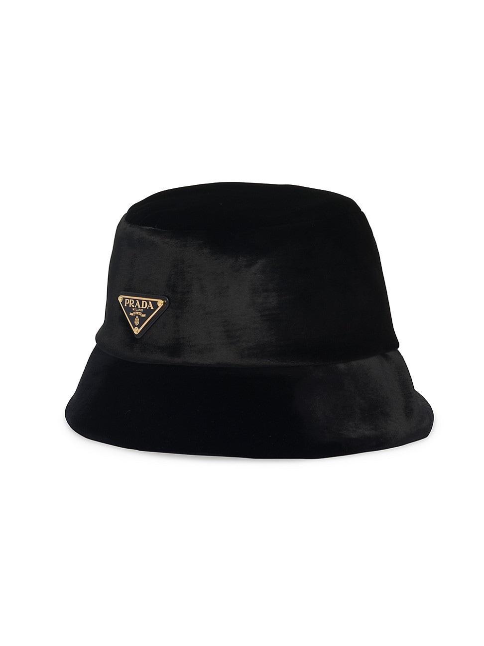 Womens Velvet Bucket Hat Product Image