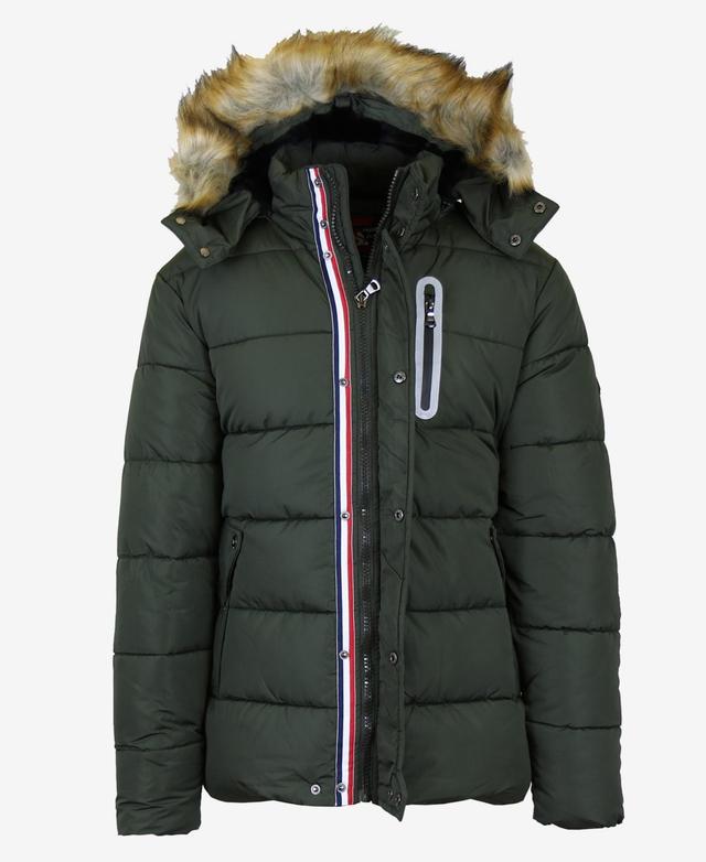 Spire By Galaxy Mens Heavy Tech Puffer Jacket with Hood Product Image