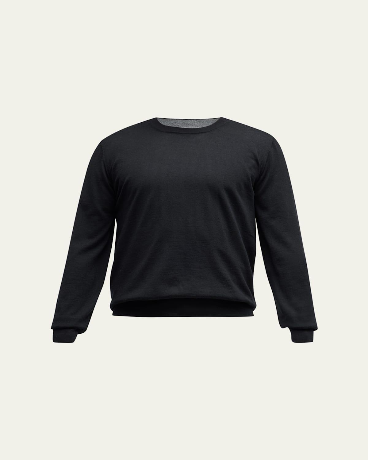 Mens Wool-Cashmere Crew Sweater Product Image