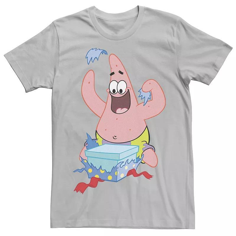 Mens Nickelodeon SpongeBob SquarePants Patrick Star Holiday Graphic Tee Blue Product Image