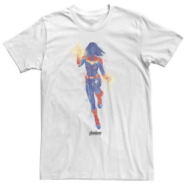 Big & Tall Marvel Avengers Endgame Spray Paint Tee, Mens, Size: 3XL, White Product Image