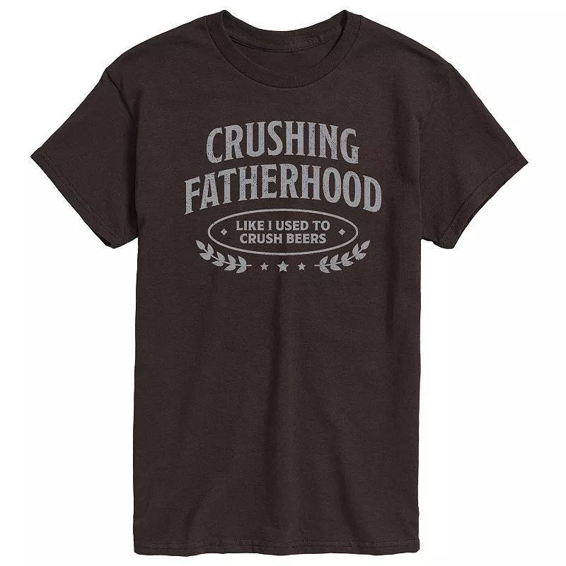 Mens Crushing Fatherhood Graphic Tee Product Image