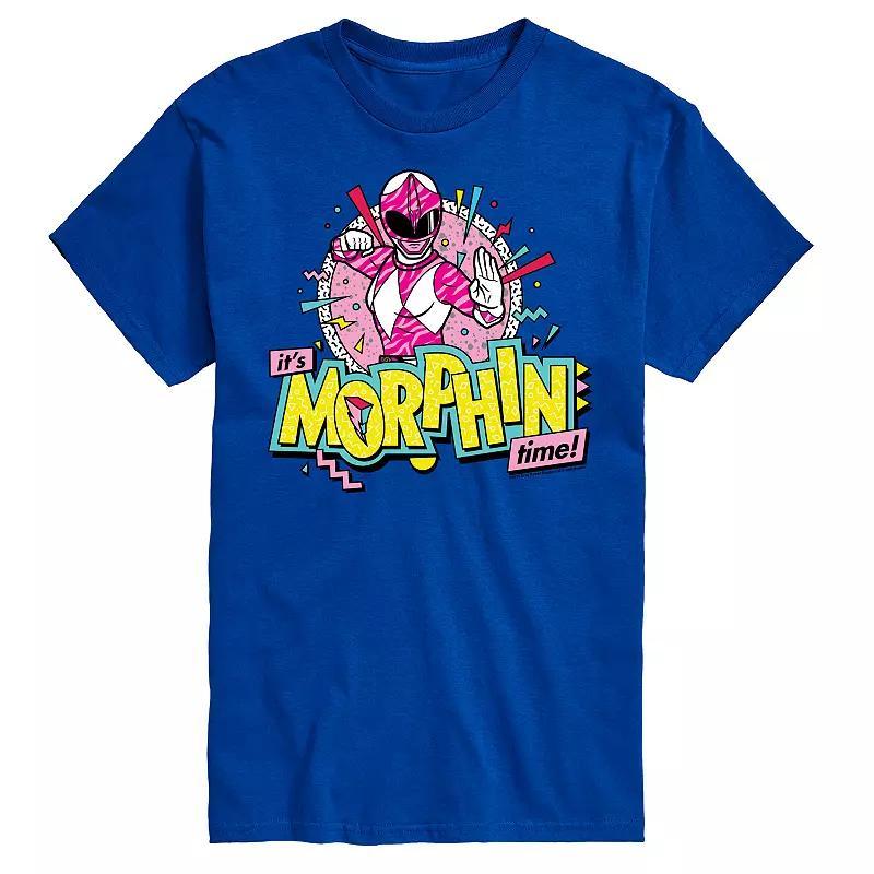 Mens Power Rangers Morphin Time Pink Graphic Tee Product Image