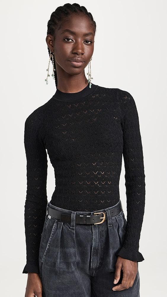 Sea Rue Fine Knit Gauge Knit High Neck Sweater | Shopbop product image