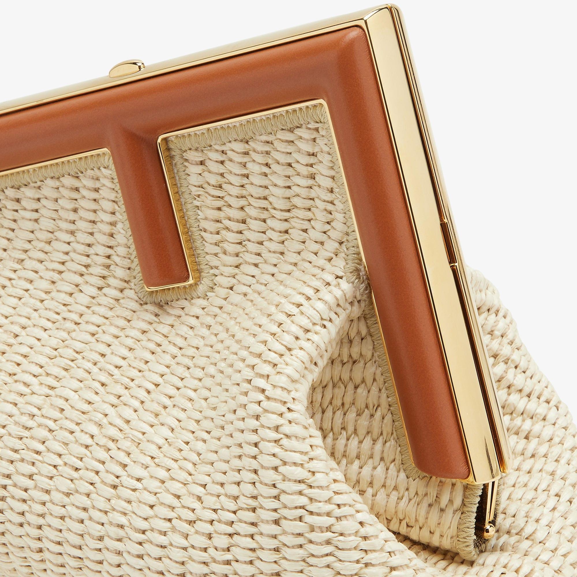 Fendi First SmallNatural straw bag Product Image