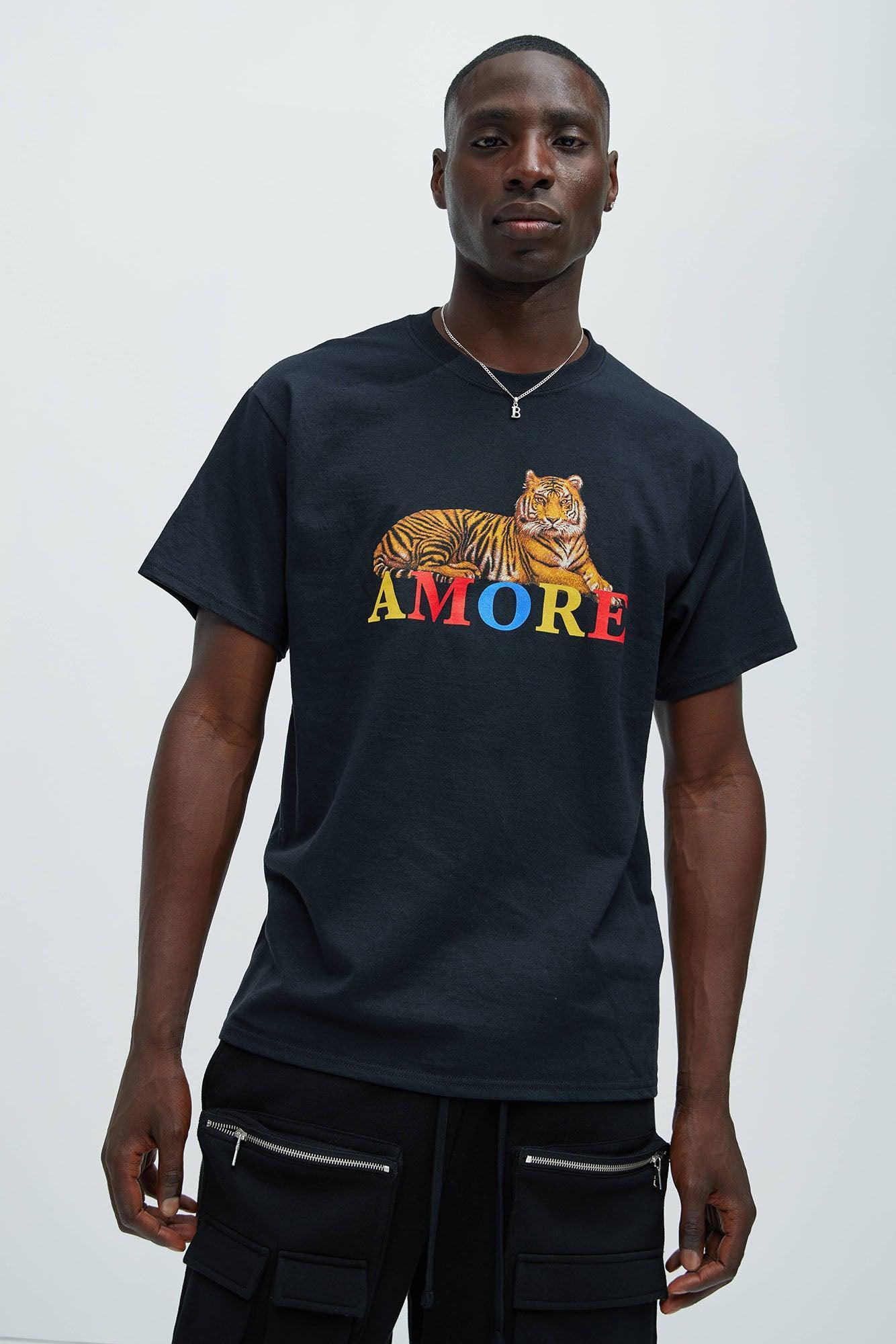 Amore Tigre Short Sleeve Tee - Black Product Image