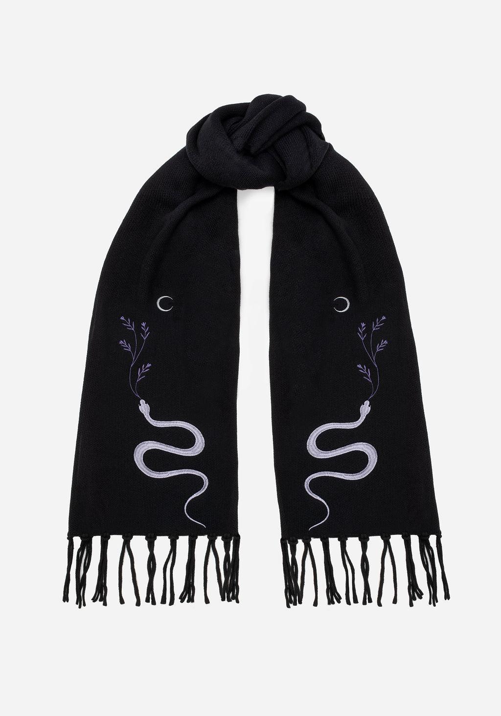 Dominion Snake Embroidered Scarf Product Image